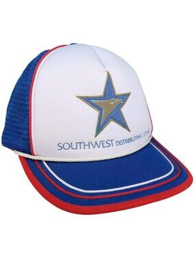 Vintage Southwest Distributing Eagle Trucker Hat by Crown Cap USA